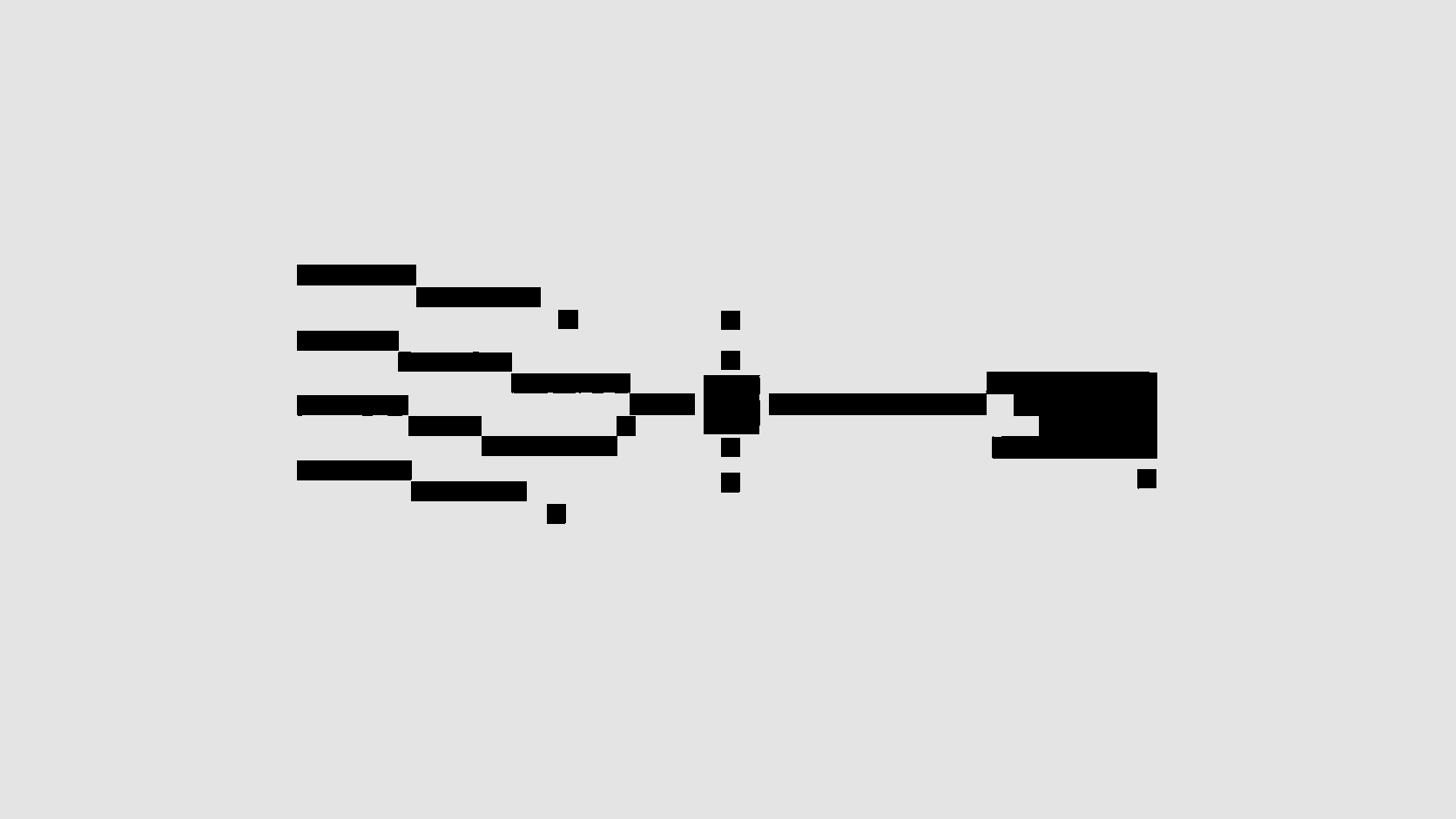 Black pixel-mosaic claim paths passing through a server verification boundary before a governed tool effect.